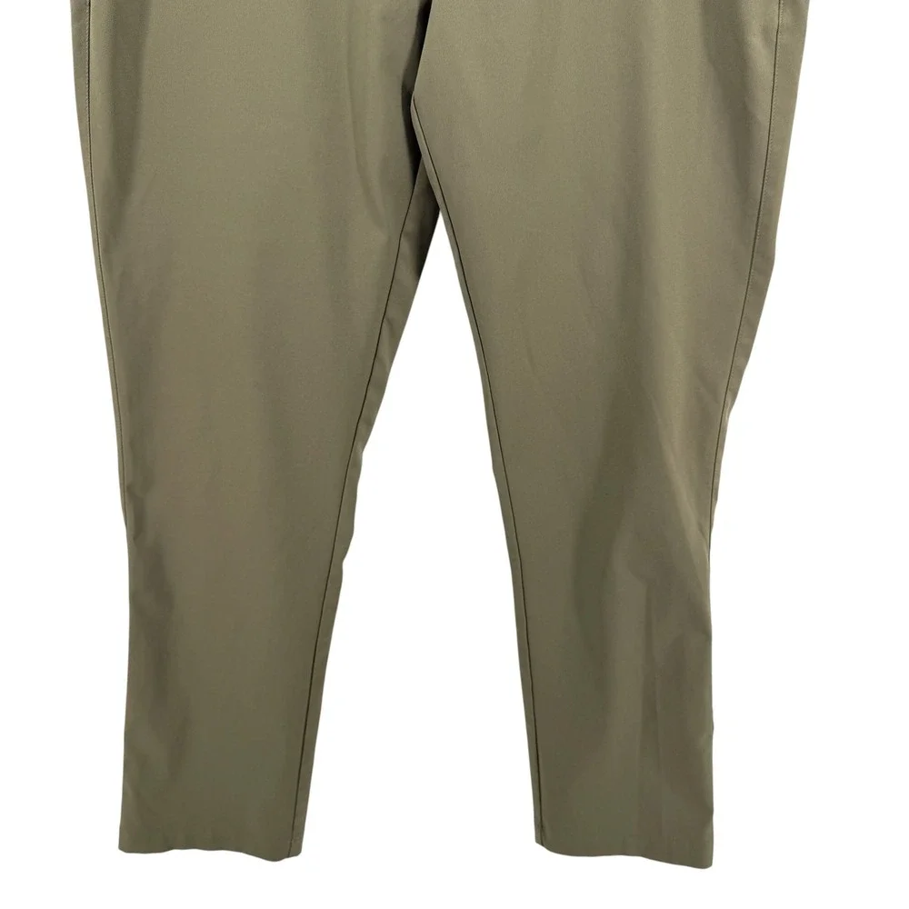 Puma Way 1 Golf Pants Mens 34x30 Pre-Owned Green Performance Flat Front Gorpcore